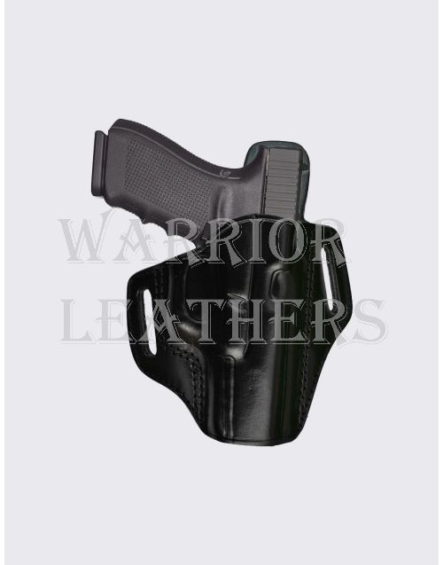 Black Leather Holster Fits Browning HP Fast Draw Double Magazine