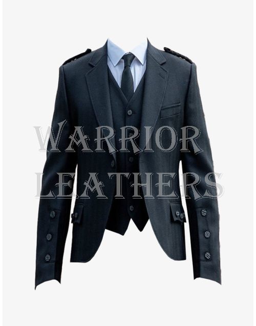 Black Tweed Jacket For Men