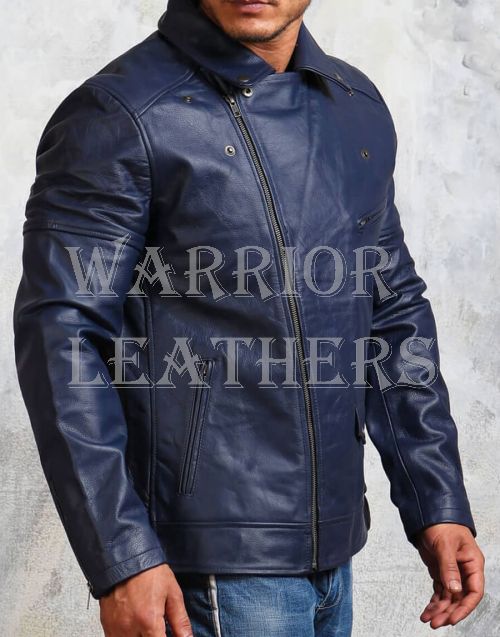 Blue Warrior Leathers Quality Jacket