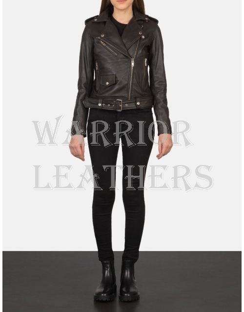 Chocolate Brown Leather Jacket Women