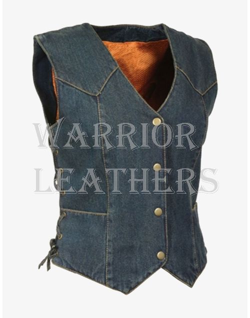 Denim Motorcycle Vest