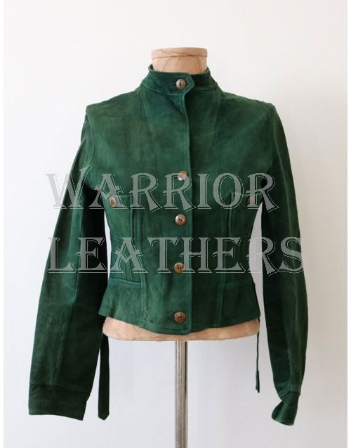 Handmade Green Suede Jacket