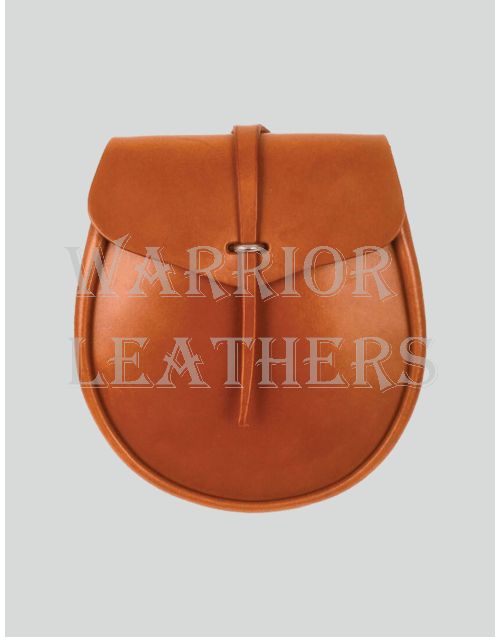 Handmade Stylish Brown Leather Sporran