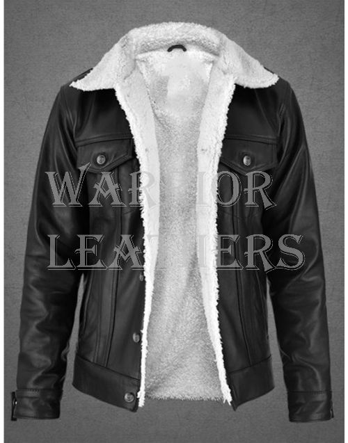 Leather Sherpa Jacket