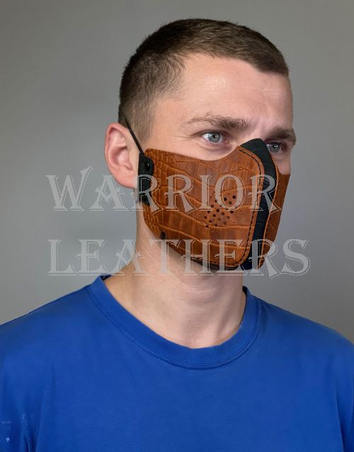 Men Best Fashion Crocodile leather Face Cover Mask