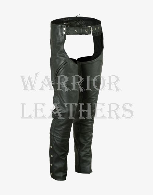 Men Sexy Both Side Pocket Leather Chap