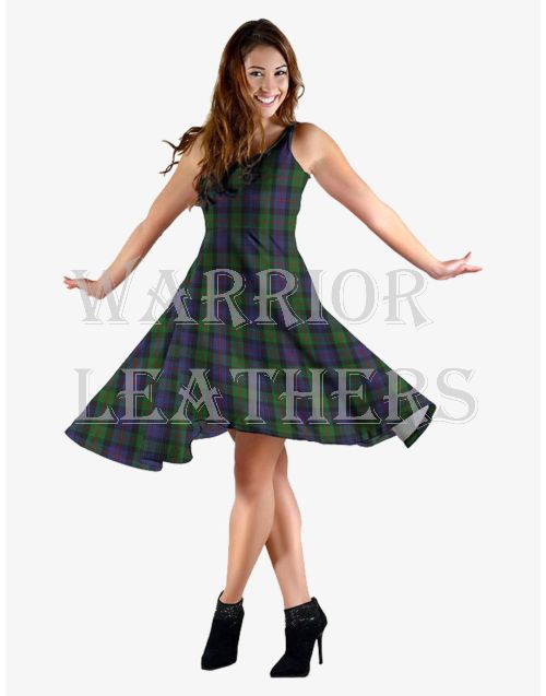 Murray of Athol Tartan Sleeveless Midi Dress