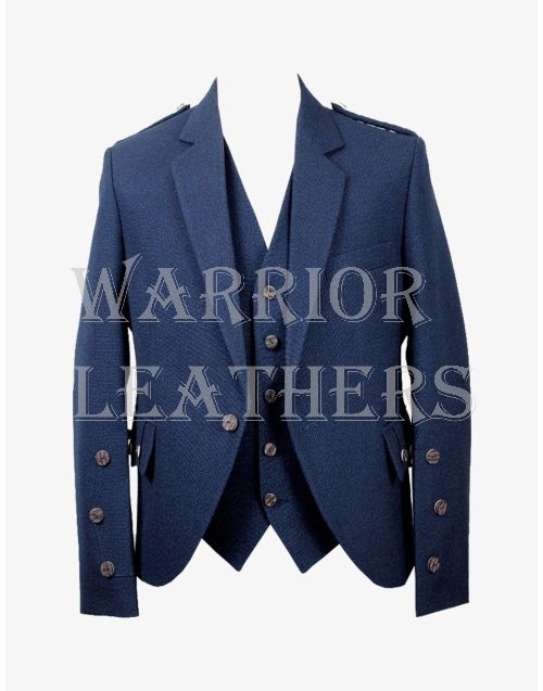 Navy Blue Tweed Jacket