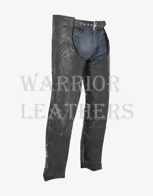 Premium Leather Motorcycle Chap