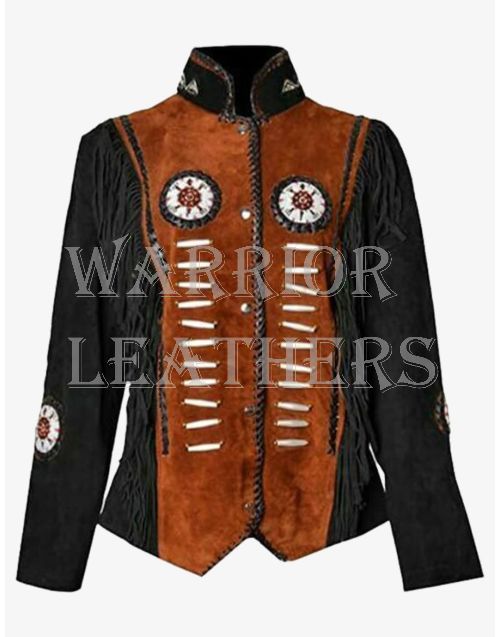 Traditional Western Cowgirl Leather Jacket