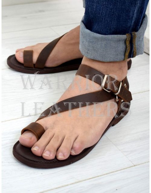 Warrior Leathers Roman Brown Sandal For Men