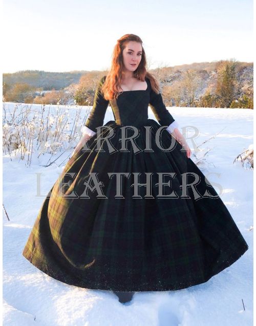 Women Black Watch Tartan Dress